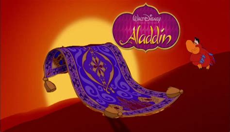 Laddin on a matic carpet